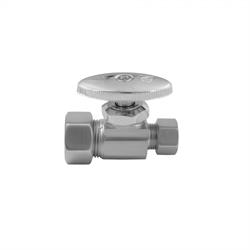 Copper x 1//2 O.D White Jaclo 630-WH Angle Pattern 1//2 Nom Compression Valve with Standard Cross Handle